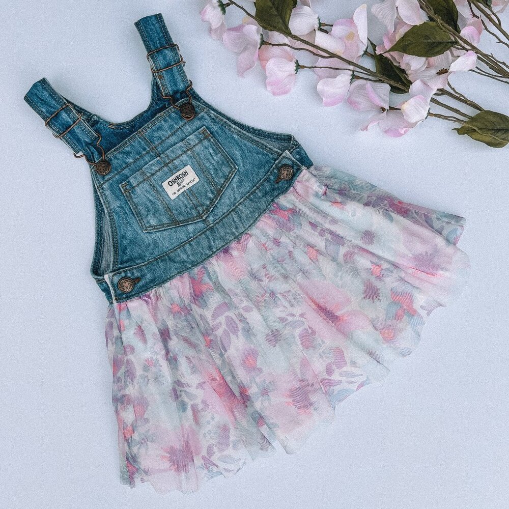 Oshkosh B'gosh Toddler Girls' Denim Tulle Skirtall